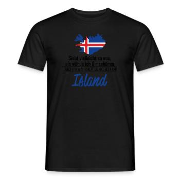 Island Wahrheit - Männer T-Shirt - Schwarz - Vorne - AI Model Male 178 light (178cm)