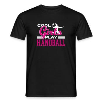 Handball handball handball cadeau - T-shirt homme - noir - Devant - AI Model Male 178 light (178cm)