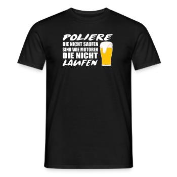 Polier Baustelle Bauarbeiter Geschenkidee - Männer T-Shirt - Schwarz - Vorne - AI Model Male 178 light (178cm)