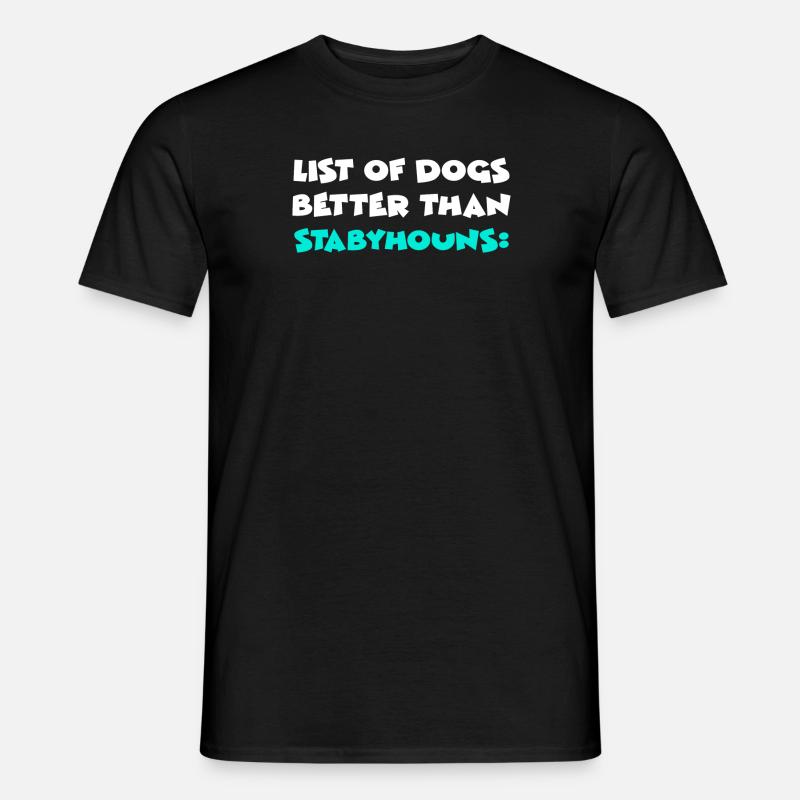 Stabyhoun - Männer T-Shirt - Schwarz