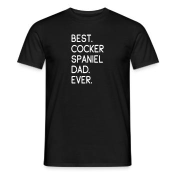 Cocker spaniel - Men's T-Shirt - black - Front - AI Model Male 178 light (178cm)