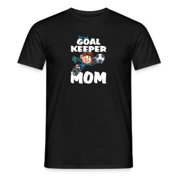 Proud Goalkeeper Mom Torhüter Mama - Männer T-Shirt - Schwarz - Vorne - AI Model Male 178 light (178cm)