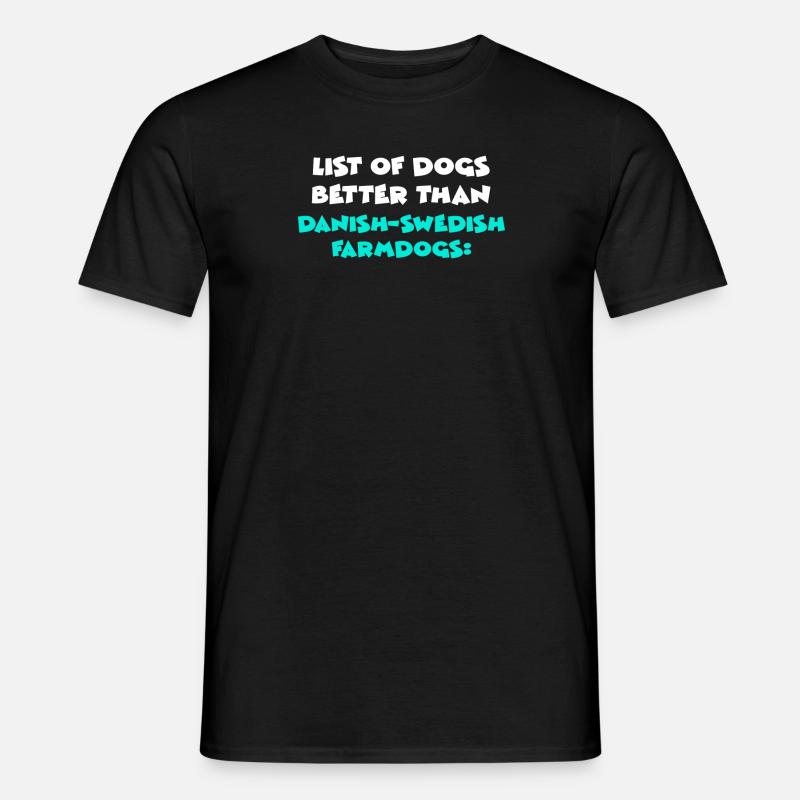 Danish-Swedish Farmdogs - Männer T-Shirt - Schwarz