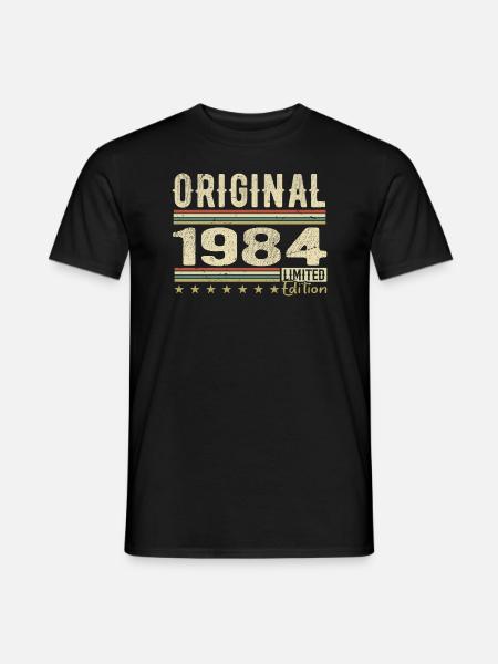 Original 1984 - Retro 1984 Geburtstagsgeschenk - Männer T-Shirt - Schwarz