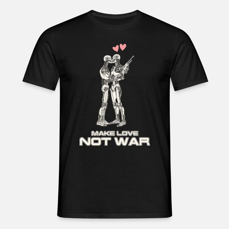 Make Love not war - Men's T-Shirt - black