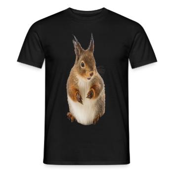 Écureuils - T-shirt homme - noir - Devant - AI Model Male 178 light (178cm)