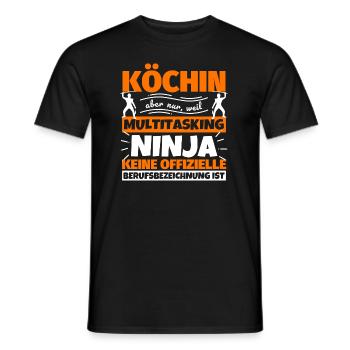 Köchin - Männer T-Shirt - Schwarz - Vorne - AI Model Male 178 light (178cm)