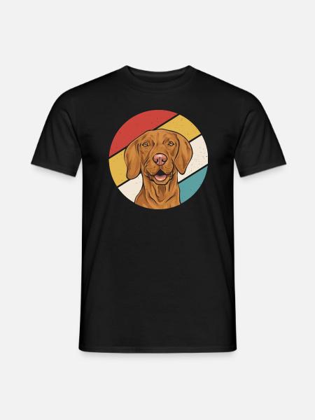 Vizsla Retro Vintage Ungarischer Vizsla - Männer T-Shirt - Schwarz