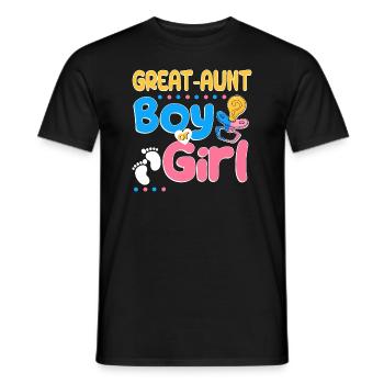 Rose ou bleu La grand-tante tante t’aime mieux - T-shirt homme - noir - Devant - AI Model Male 178 light (178cm)