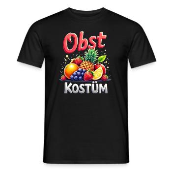 Obst Kostüm Frucht Früchte Ananas Karneval - Männer T-Shirt - Schwarz - Vorne - AI Model Male 178 light (178cm)