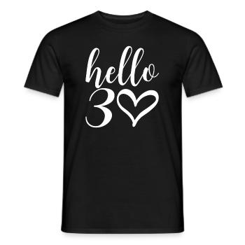 30. Geburtstag Tank Women Hallo - Männer T-Shirt - Schwarz - Vorne - AI Model Male 178 light (178cm)