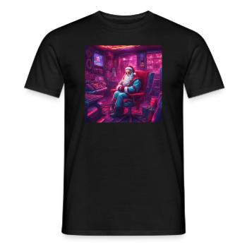 Gaming noël - Noël avec une différence - T-shirt homme - noir - Devant - AI Model Male 178 light (178cm)