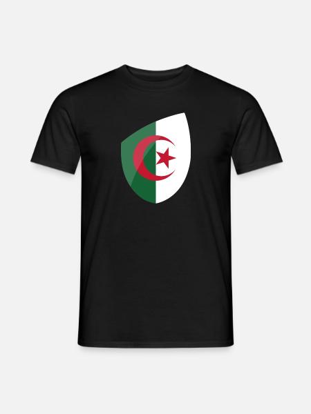 Drapeau Algérie - T-shirt homme - noir