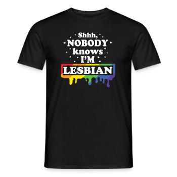 LBGT Drapeau Gay Pride Lesbienne Humaine - T-shirt homme - noir - Devant - AI Model Male 178 light (178cm)