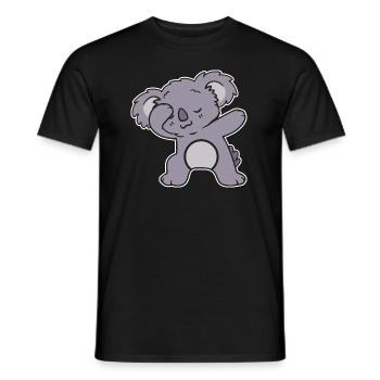 Cute Dabbing Koala - Männer T-Shirt - Schwarz - Vorne - AI Model Male 178 light (178cm)