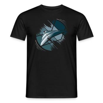 Hanggleiter Drachenflieger Deltasegler - Männer T-Shirt - Schwarz - Vorne - AI Model Male 178 light (178cm)