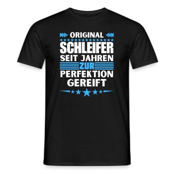 Grinders matured to perfection - Men's T-Shirt - black - Front - AI Model Male 178 light (178cm)