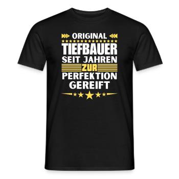 Des ingénieurs civils mûris à la perfection - T-shirt homme - noir - Devant - AI Model Male 178 light (178cm)