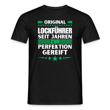 Lure guide matured to perfection - Men's T-Shirt - black - Front - AI Model Male 178 light (178cm)