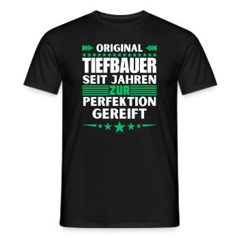 Des ingénieurs civils mûris à la perfection - T-shirt homme - noir - Devant - AI Model Male 178 light (178cm)