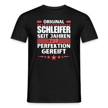 Grinders matured to perfection - Men's T-Shirt - black - Front - AI Model Male 178 light (178cm)