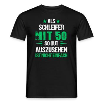 Avec 50 broyeurs de belle apparence - T-shirt homme - noir - Devant - AI Model Male 178 light (178cm)