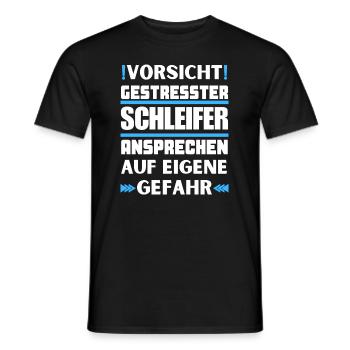 Ne parlez pas à un broyeur stressé ! - T-shirt homme - noir - Devant - AI Model Male 178 light (178cm)