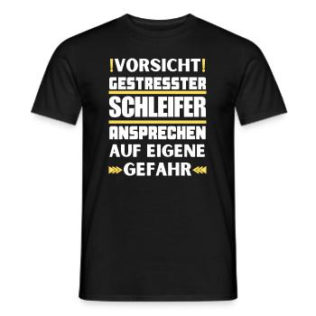 Ne parlez pas à un broyeur stressé ! - T-shirt homme - noir - Devant - AI Model Male 178 light (178cm)