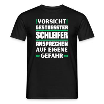 Ne parlez pas à un broyeur stressé ! - T-shirt homme - noir - Devant - AI Model Male 178 light (178cm)