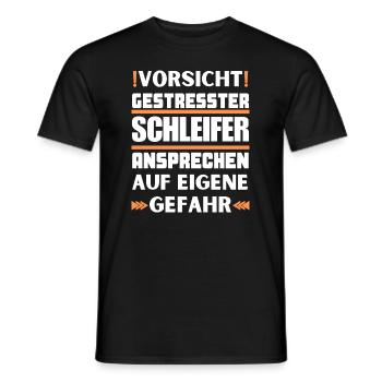 Ne parlez pas à un broyeur stressé ! - T-shirt homme - noir - Devant - AI Model Male 178 light (178cm)