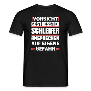 Ne parlez pas à un broyeur stressé ! - T-shirt homme - noir - Devant - AI Model Male 178 light (178cm)