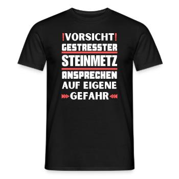 Don't talk to stressed stonemasons! - Men's T-Shirt - black - Front - AI Model Male 178 light (178cm)
