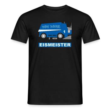 2023 ICE RESURFACER blue - Männer T-Shirt - Schwarz - Vorne - AI Model Male 178 light (178cm)