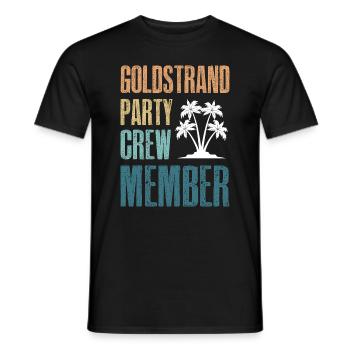 Équipe de fête Golden Sands - T-shirt homme - noir - Devant - AI Model Male 178 light (178cm)