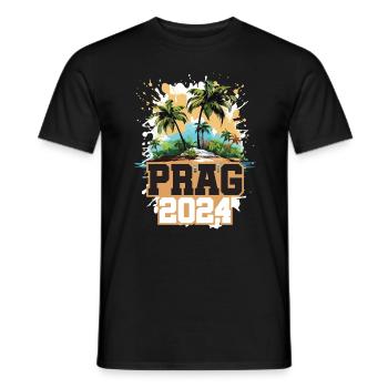 Prague 2024 Voyage Vacances - T-shirt homme - noir - Devant - AI Model Male 178 light (178cm)