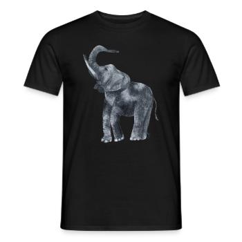 Majesty in Grey - Men's T-Shirt - black - Front - AI Model Male 178 light (178cm)