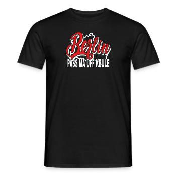 Berlin Keule - Männer T-Shirt - Schwarz - Vorne - AI Model Male 178 light (178cm)