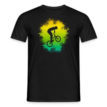 BMX Bicycle Kids Motif Freestyle BMX Rider - T-shirt homme - noir - Devant - AI Model Male 178 light (178cm)