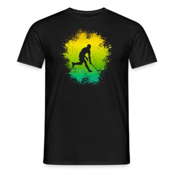 Floorball Player Floorball Floorball Player - Men's T-Shirt - black - Front - AI Model Male 178 light (178cm)