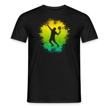 Joueur de padel Enfants Joueur de padel Padel Tennis - T-shirt homme - noir - Devant - AI Model Male 178 light (178cm)