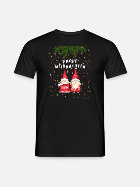 Frohe Weihnachten - Elfen - Männer T-Shirt - Schwarz