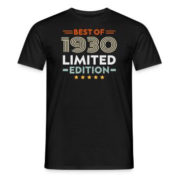 Retro 1930 Vintage 94. Geburtstagsgeschenk 94 Jahre alt - Männer T-Shirt - Schwarz - Vorne - AI Model Male 178 light (178cm)