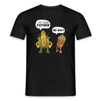 Je suis ton père Popcorn - T-shirt homme - noir - Devant - AI Model Male 178 light (178cm)