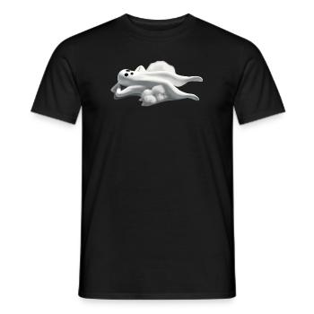 Relaxed Ghost Halloween - Fantasma Relax - Männer T-Shirt - Schwarz - Vorne - AI Model Male 178 light (178cm)