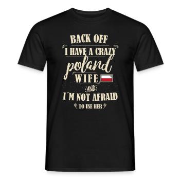 Poland Wife - Männer T-Shirt - Schwarz - Vorne - AI Model Male 178 light (178cm)