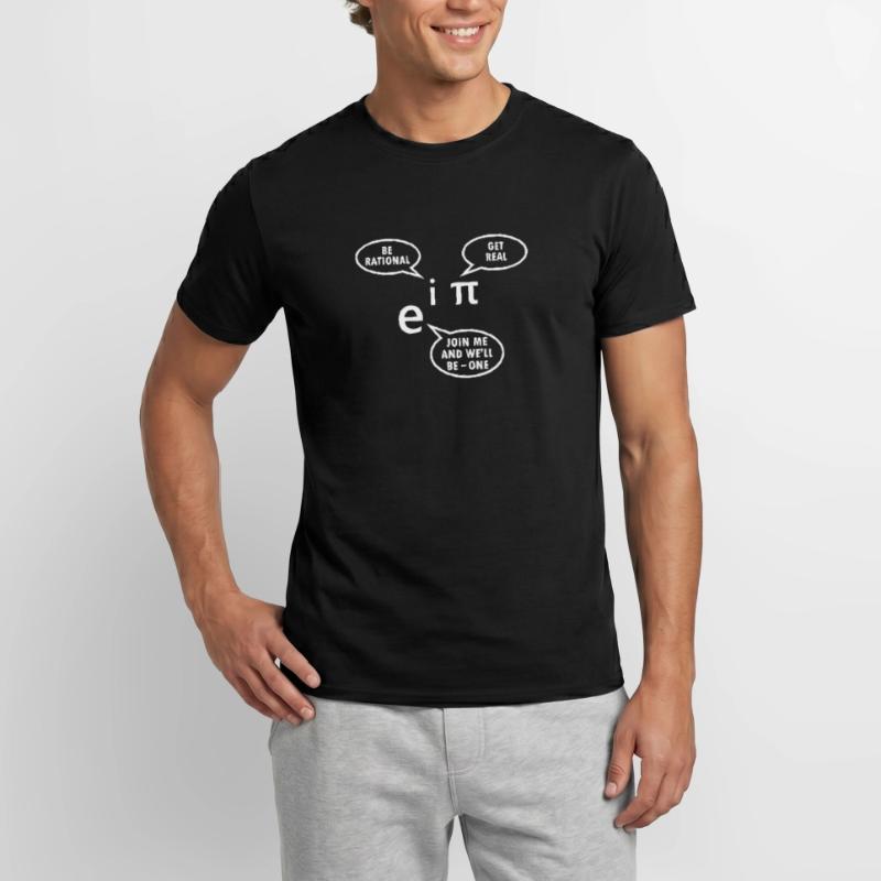 Mathematician Gift Math Teacher Nerd Euler Pi Men’s T-shirt
