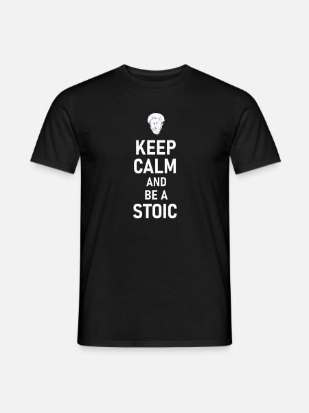 Keep Calm And Be A Stoic - Aurelius Philosophy - Men's T-Shirt - black