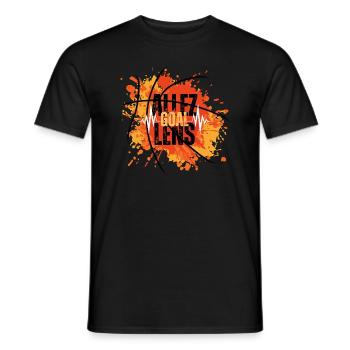 Unterstützer der Fußballmannschaft von Lens - Männer T-Shirt - Schwarz - Vorne - AI Model Male 178 light (178cm)