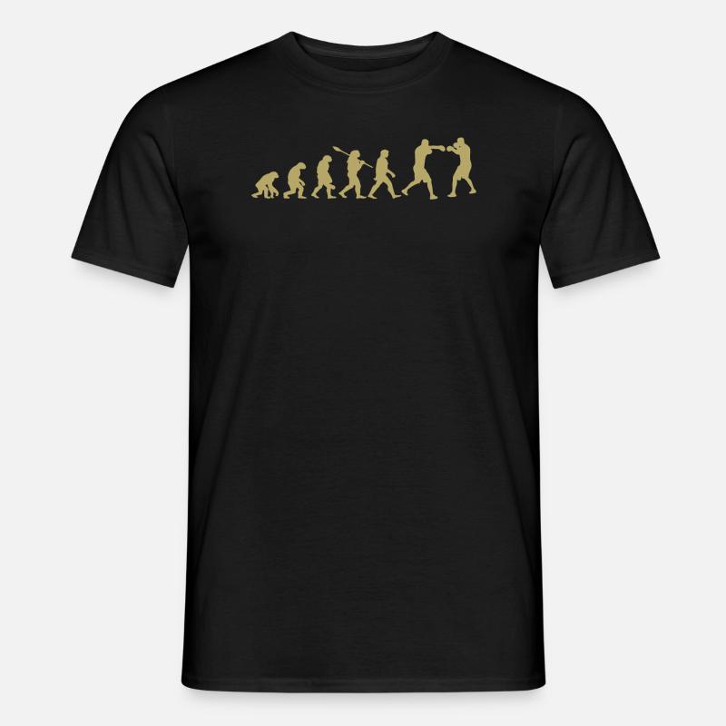 Evolution of Boxing | Boxer Gift - Men's T-Shirt - black