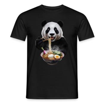 Panda - Männer T-Shirt - Schwarz - Vorne - AI Model Male 178 light (178cm)
